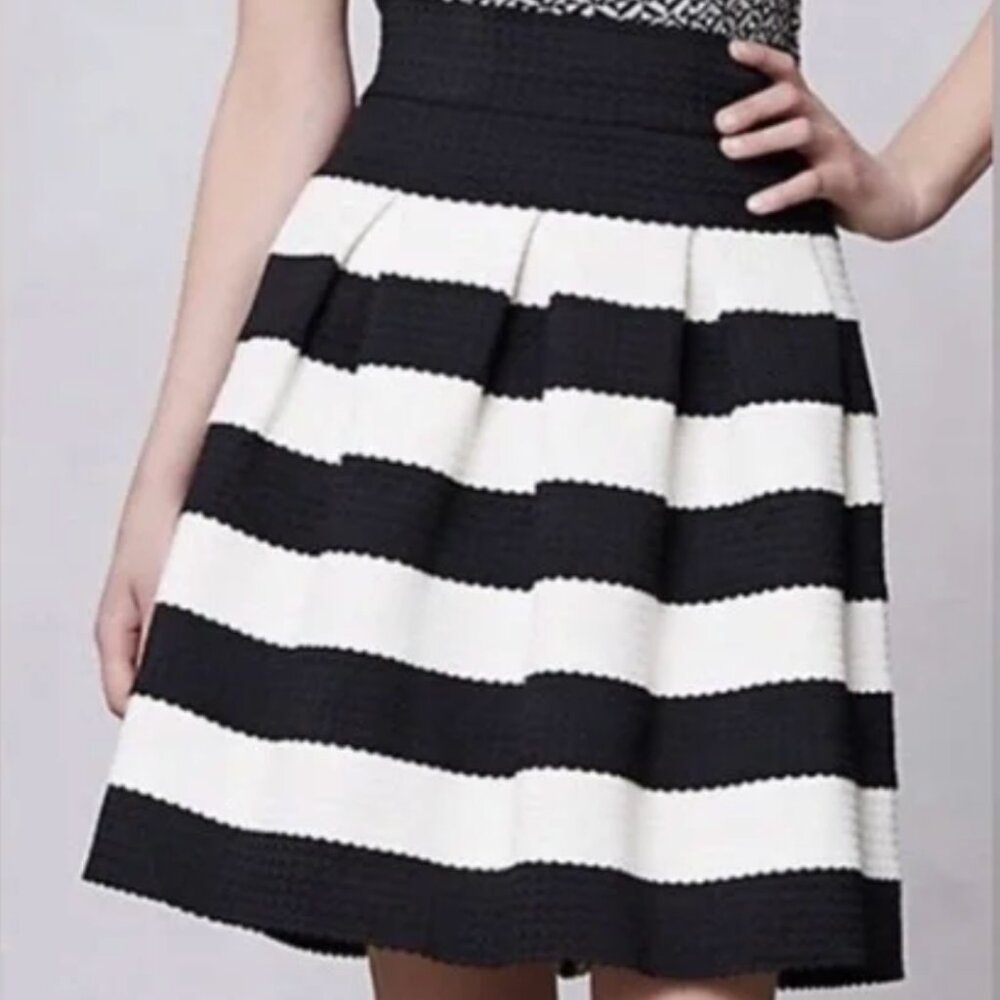 Anthropologie Girls from Savoy Striped Skirt, M/L